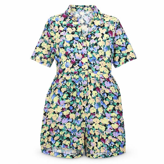 Pieces Women’s Multicoloured Floral Playsuit Size 8