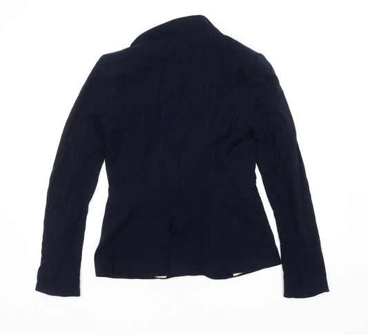 Zara Women's Blue Blazer Size 8, Casual Regular Fit