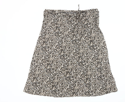 Marks and Spencer Animal Print Knee Length Skirt, Size 14
