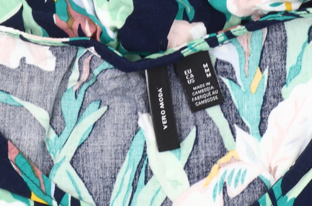 Vero Moda Women's Multicoloured Floral Playsuit, M