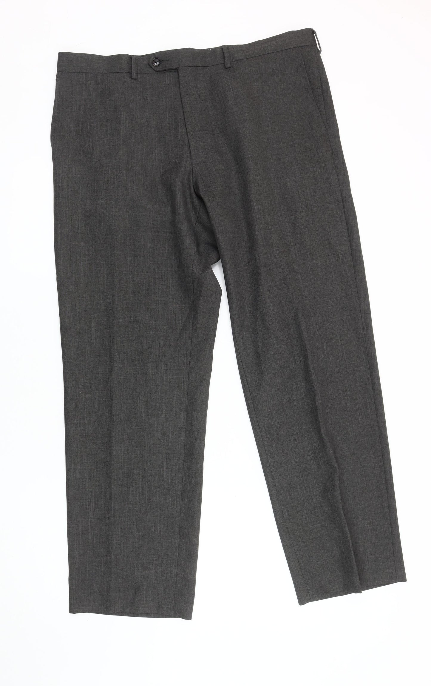 Marks and Spencer Men's Grey Trousers Size 38