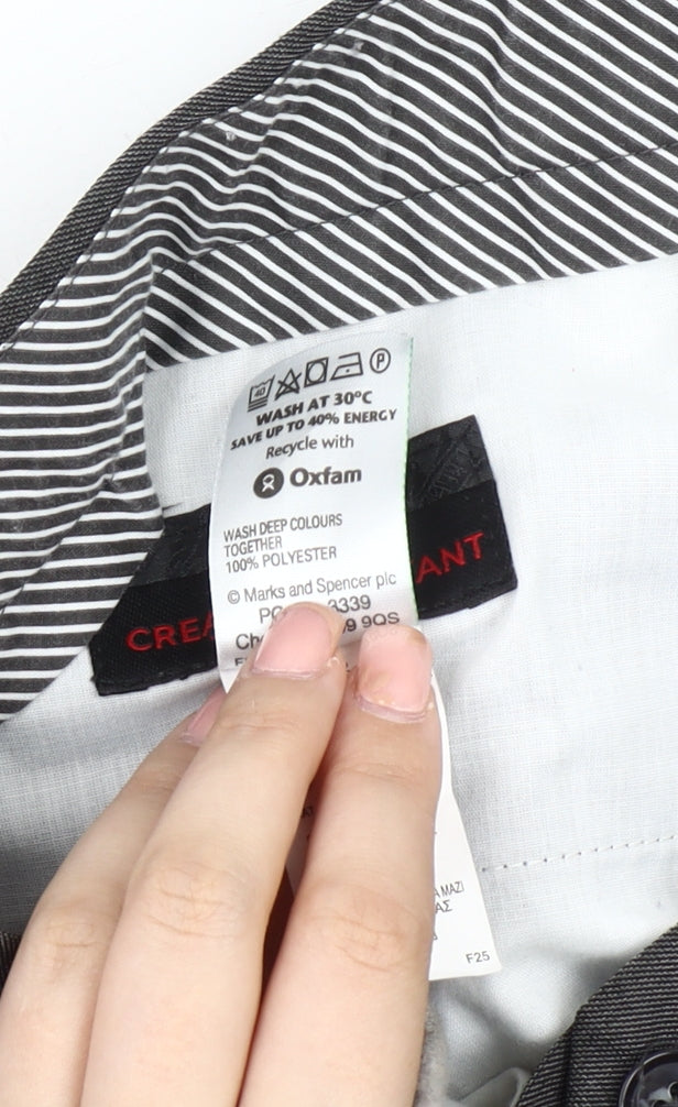 Marks and Spencer Men's Grey Trousers Size 38