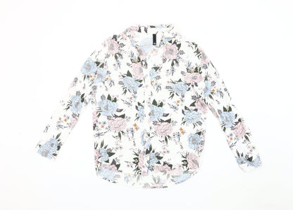 H&M Women’s Multicoloured Floral Blouse Size 10