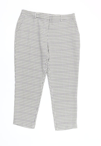 Womens UK Size 12 Dorothy Perkins Regular Fit Cropped Multicoloured Trousers