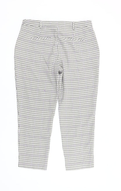 Womens UK Size 12 Dorothy Perkins Regular Fit Cropped Multicoloured Trousers