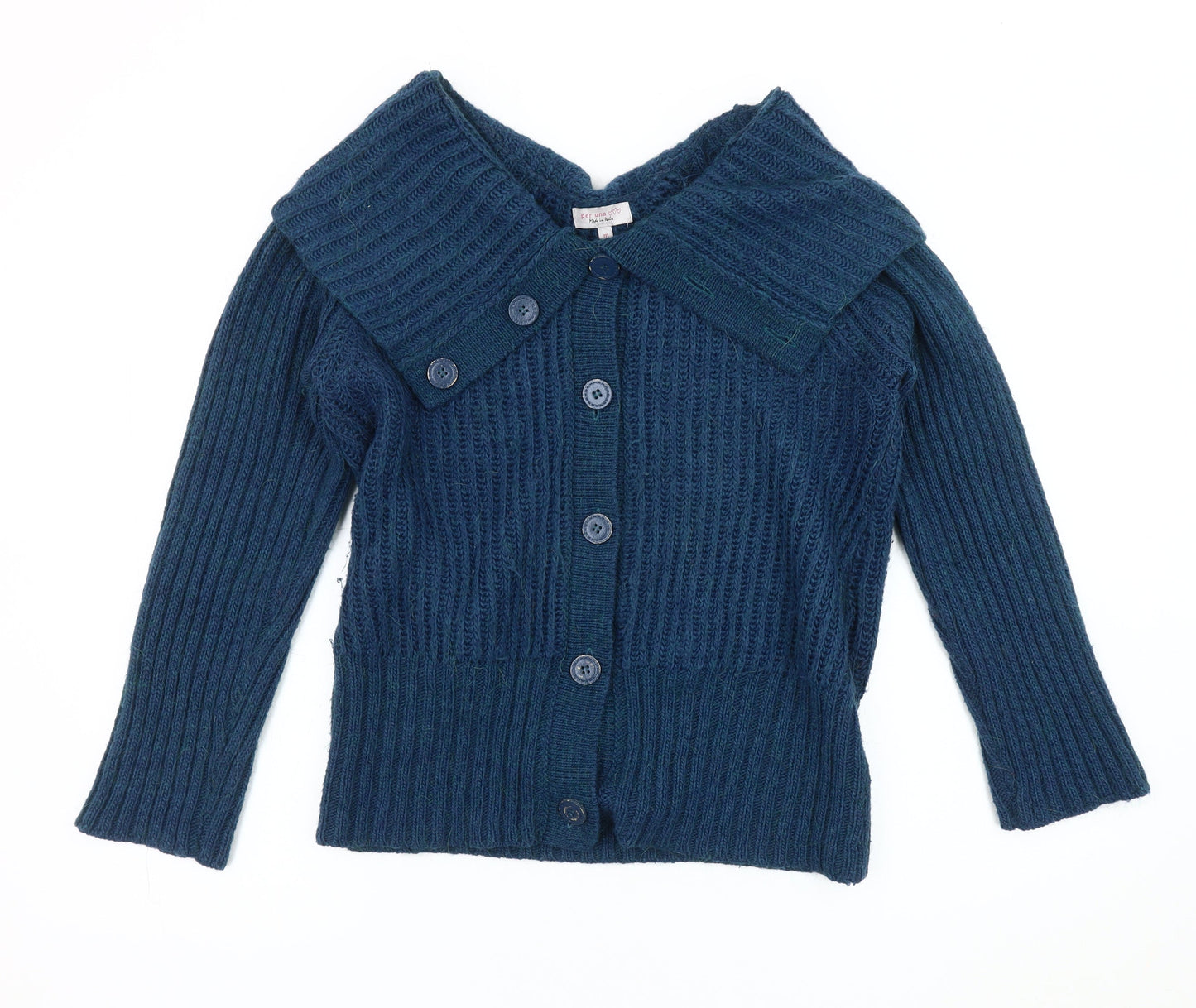Womens UK Size M Per Una Blue Cardigan Jumper