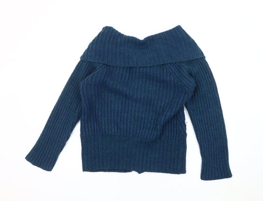 Womens UK Size M Per Una Blue Cardigan Jumper