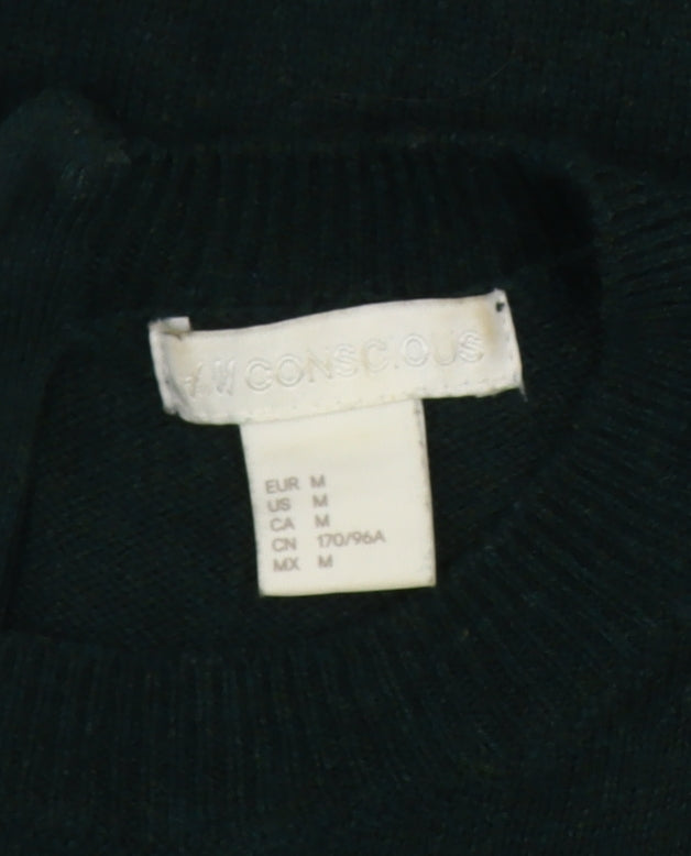 H&M Conscious Women's Green Pullover Jumper, Size M
