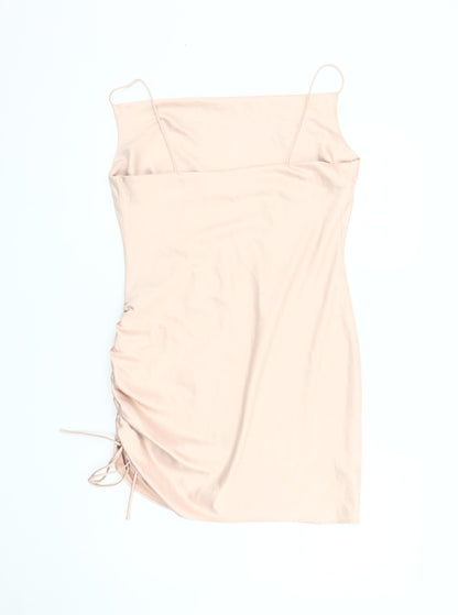 Topshop Women Pale Pink Slip Dress Size 10