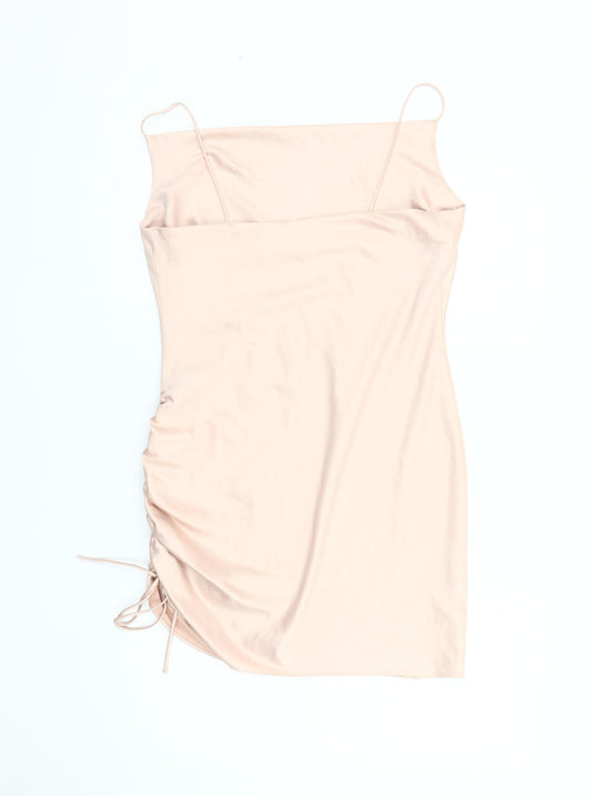 Topshop Women Pale Pink Slip Dress Size 10