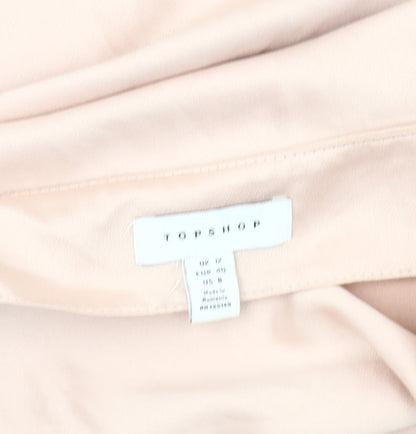 Topshop Women Pale Pink Slip Dress Size 10