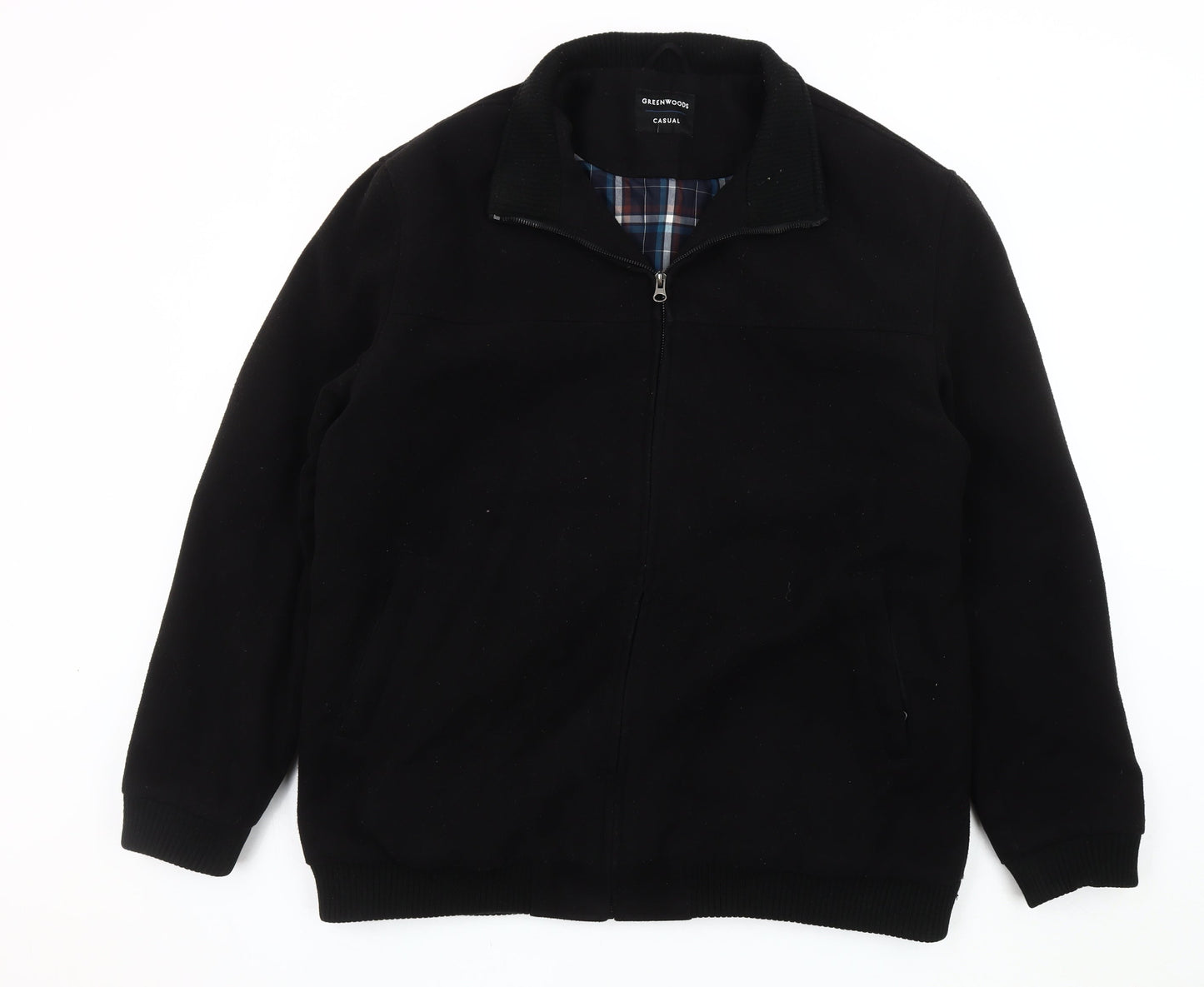 Mens UK Size XL Greenwoods Black Basic Jacket