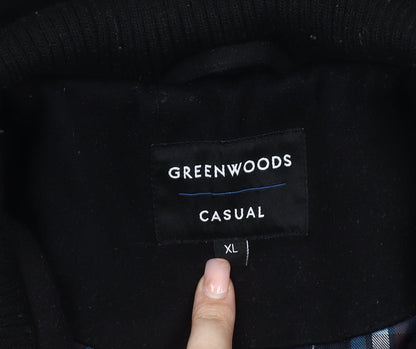 Mens UK Size XL Greenwoods Black Basic Jacket