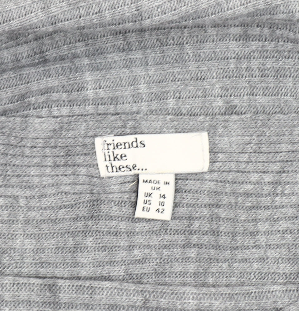 Womens UK Size 14 friends like these Grey Pullover Jumper