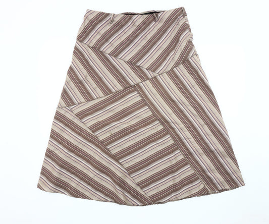 Marks and Spencer Women's Brown A-Line Long Skirt Size 18