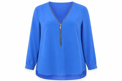 Womens UK Size 14 Star by Julien Macdonald Blue Tunic Blouse