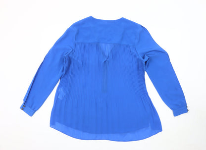 Womens UK Size 14 Star by Julien Macdonald Blue Tunic Blouse