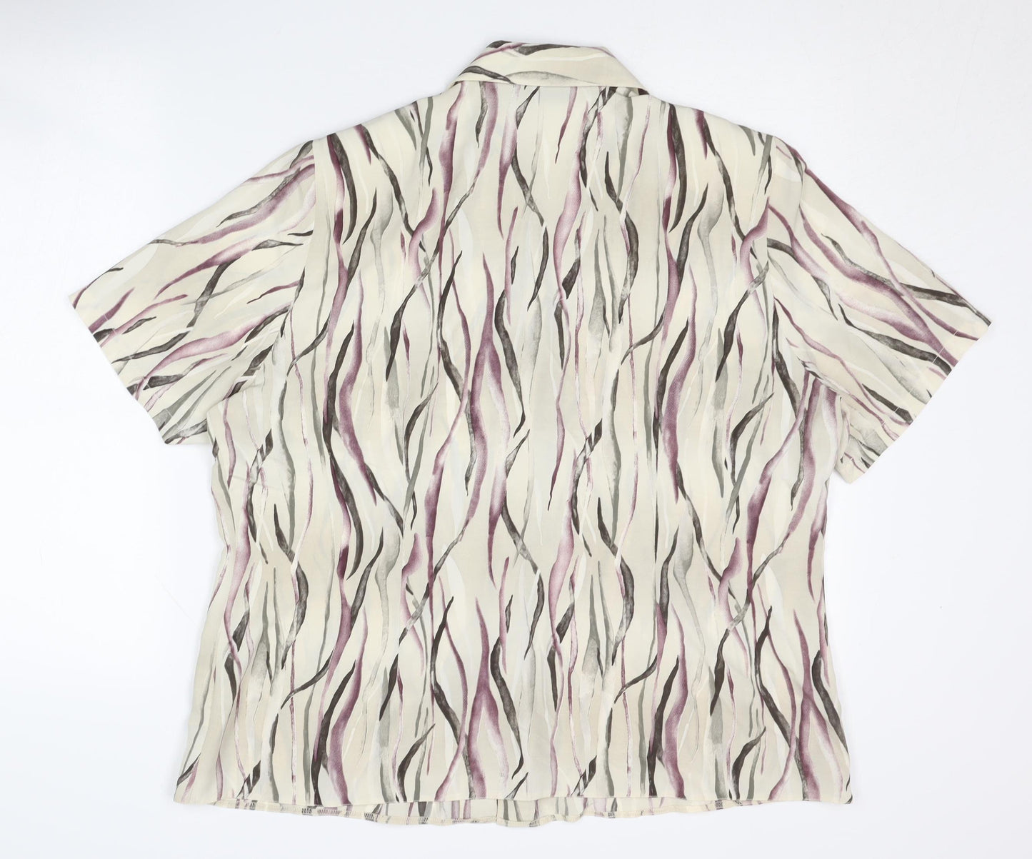 Womens UK Size 20 Your Sixth Sense Multicoloured Basic Button-Up