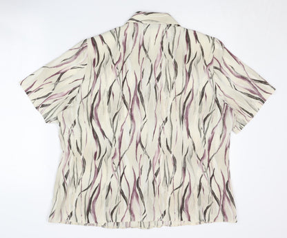 Womens UK Size 20 Your Sixth Sense Multicoloured Basic Button-Up