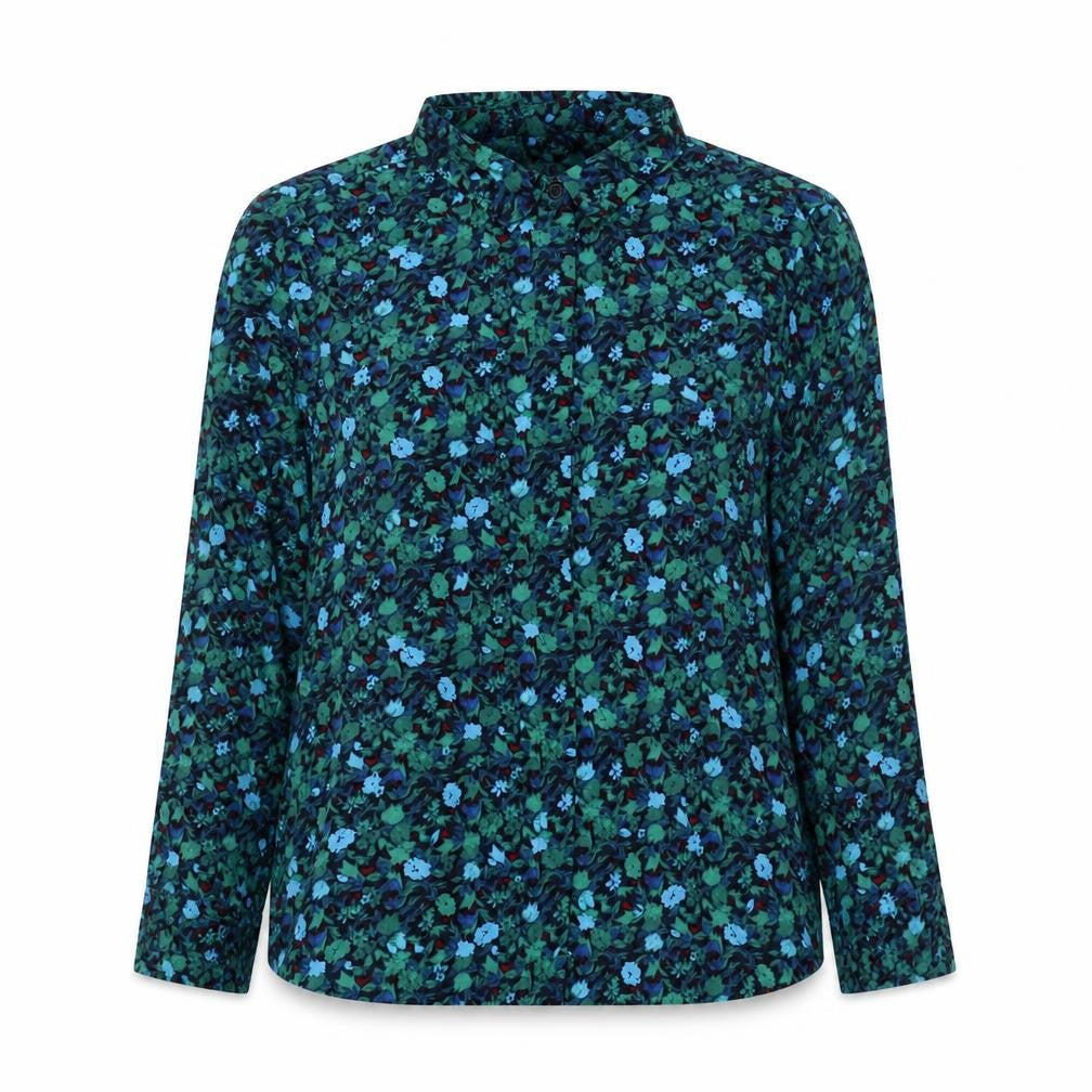 Womens UK Size 8 ICHI Multicoloured Basic Blouse