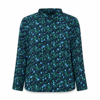 Womens UK Size 8 ICHI Multicoloured Basic Blouse