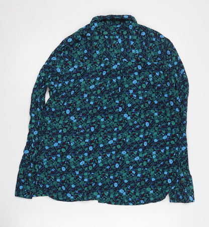 Womens UK Size 8 ICHI Multicoloured Basic Blouse