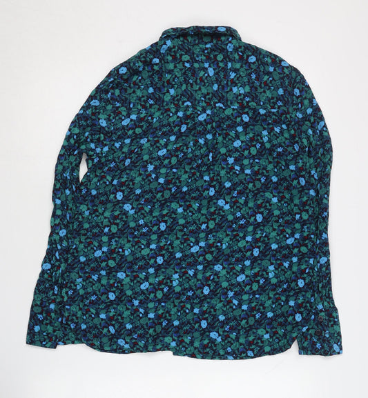 Womens UK Size 8 ICHI Multicoloured Basic Blouse