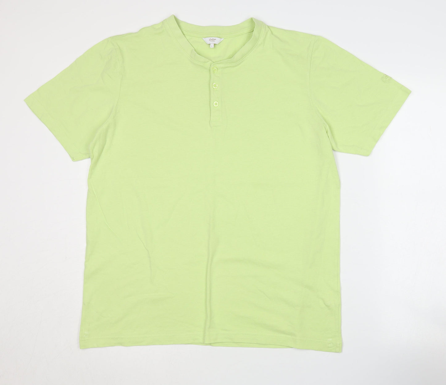 Mens UK Size L Cotton Traders Green  T-Shirt
