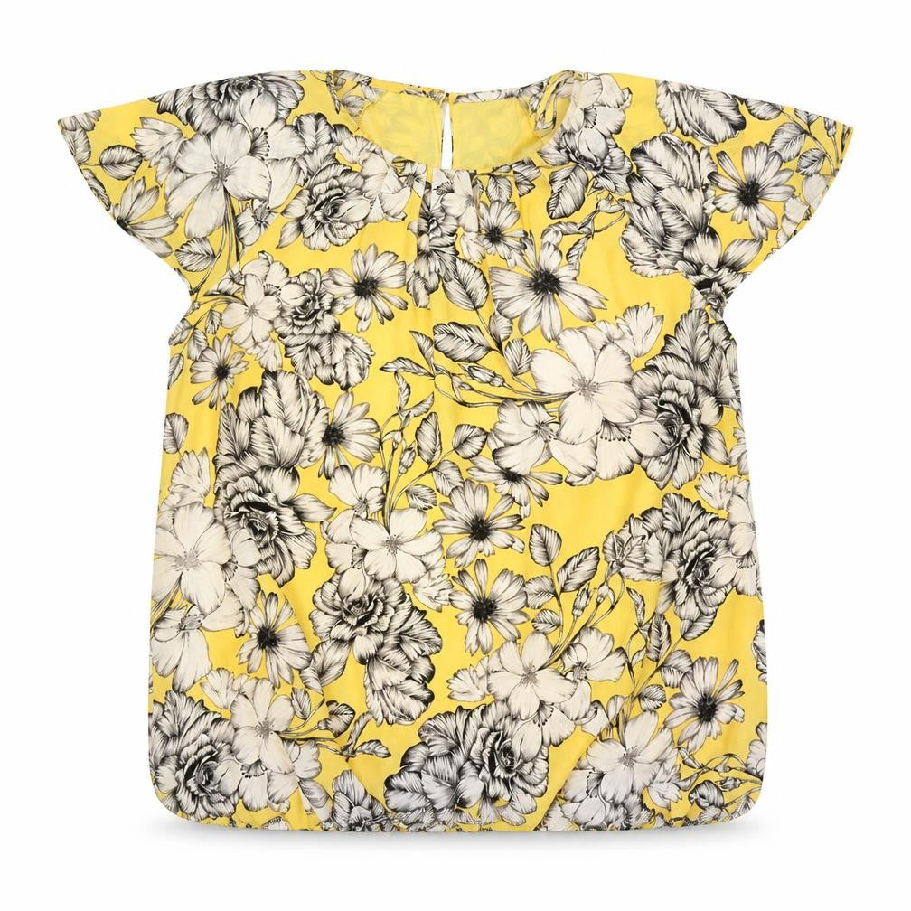 Womens UK Size M Liz Claiborne Yellow Basic Blouse