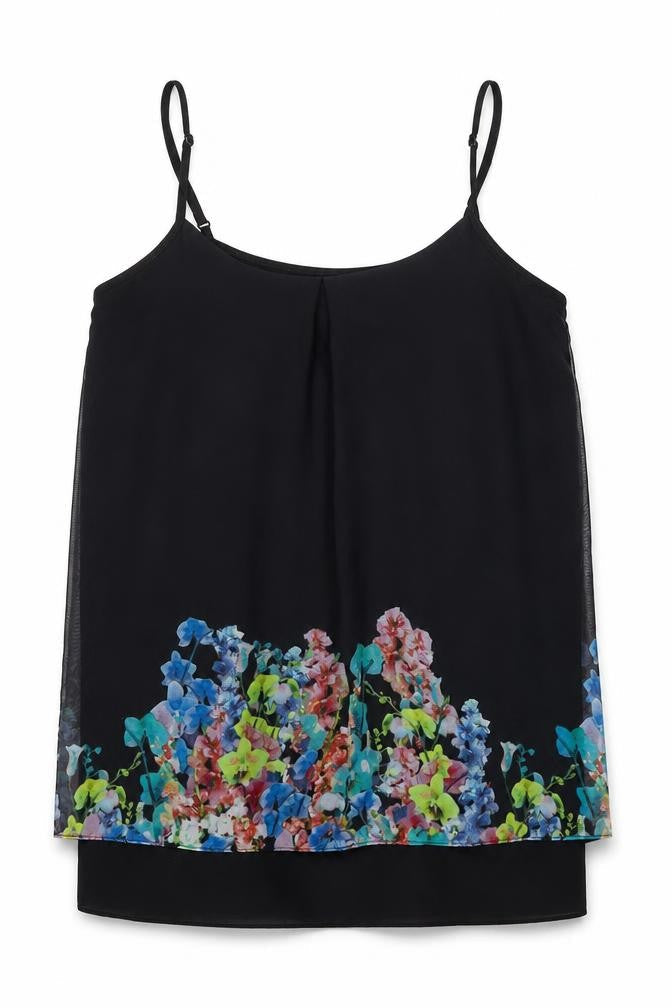 Womens UK Size 6 Coast Black Camisole Tank