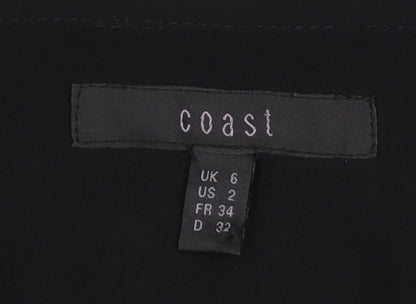 Womens UK Size 6 Coast Black Camisole Tank