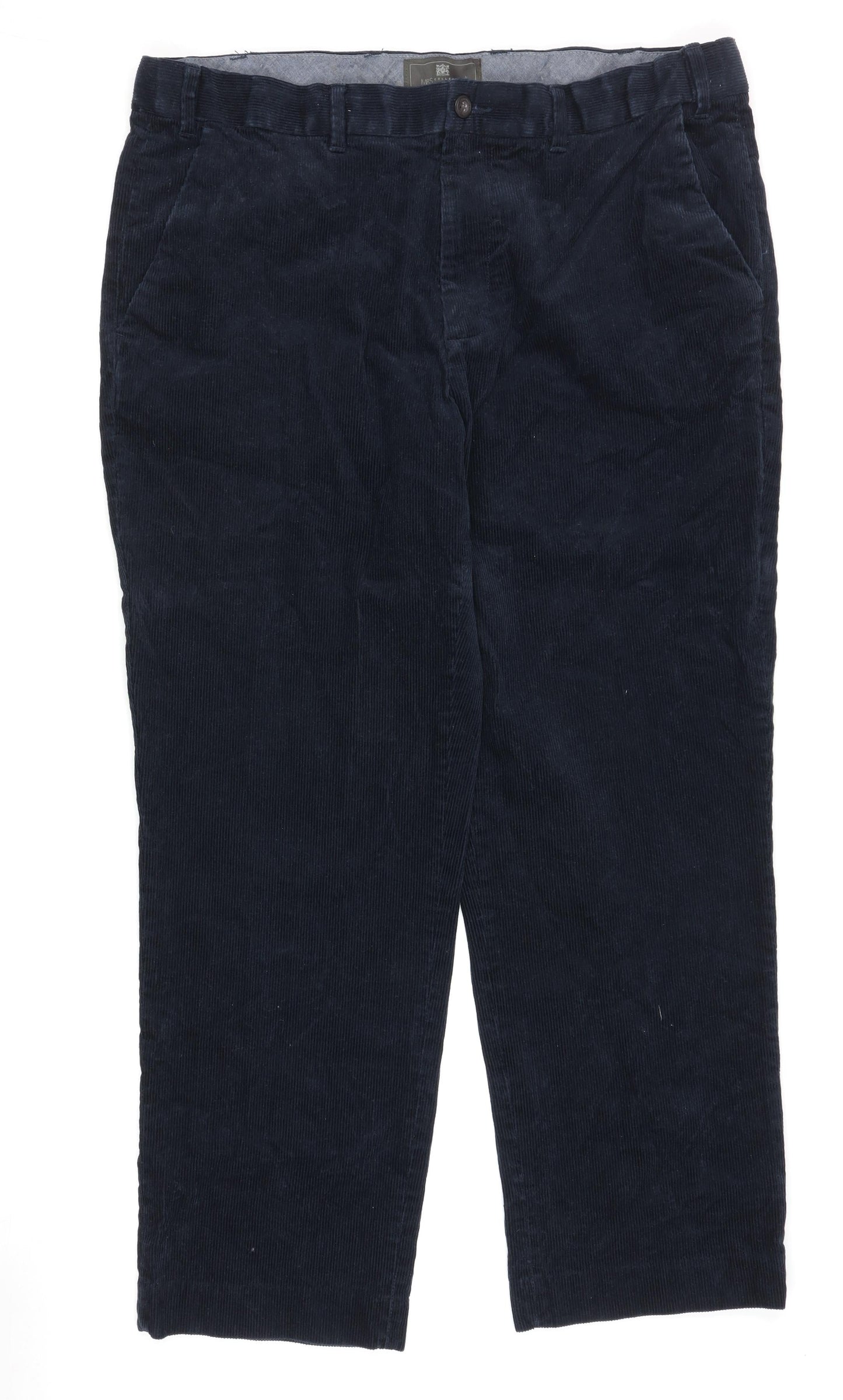 Marks and Spencer Men's Blue Corduroy Trousers 38