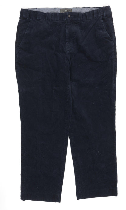 Marks and Spencer Men's Blue Corduroy Trousers 38