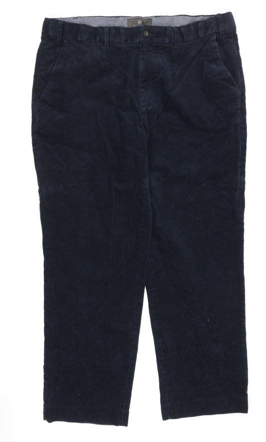 Marks and Spencer Men's Blue Corduroy Trousers 38