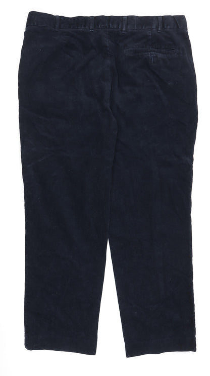 Marks and Spencer Men's Blue Corduroy Trousers 38