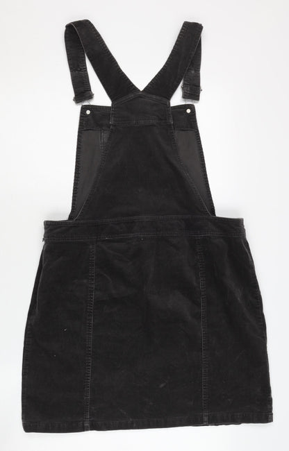 Dorothy Perkins Black Corduroy Pinafore Dress