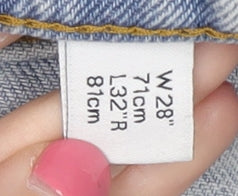 Collusion Women's Light Blue Straight Jeans, Size 10