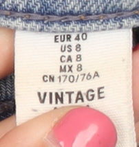 Womens UK Size 12 H&M  Straight Blue Jeans