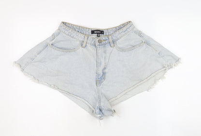 Missguided Women's Blue Denim Cut-Off Shorts Size 8