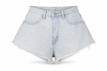 Missguided Women's Blue Denim Cut-Off Shorts Size 8