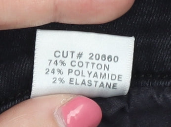 Womens UK Size 12 J Brand Slim Fit Skinny Black Jeans