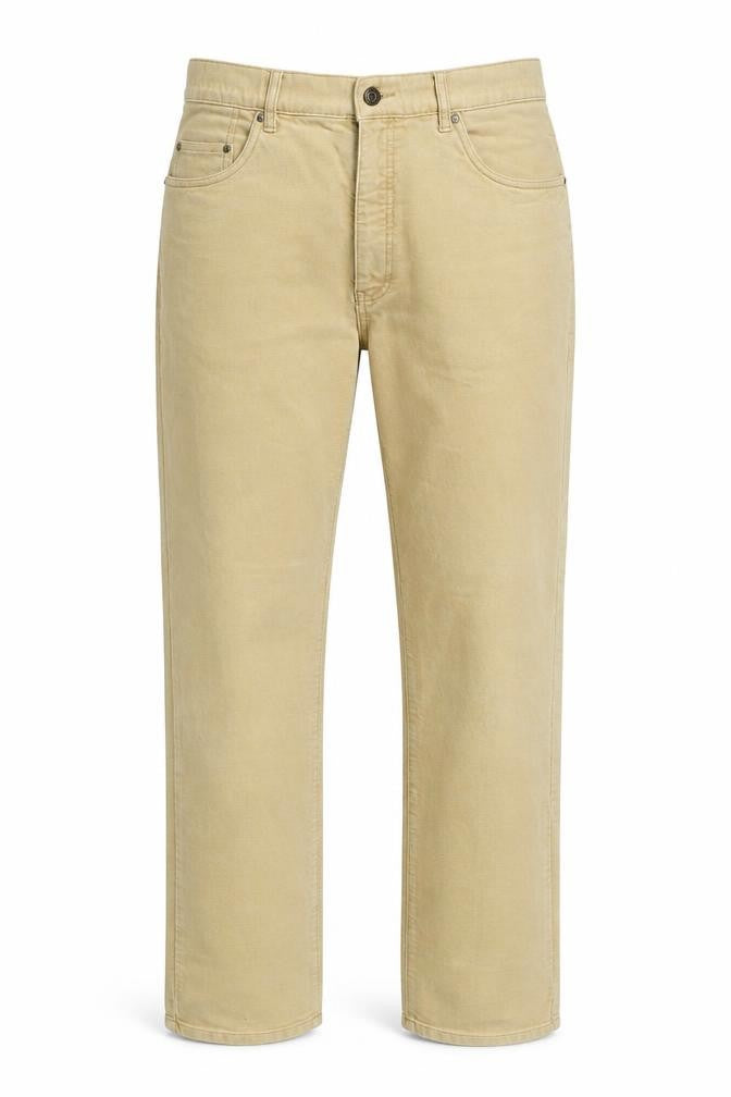 Racing Green Women's Beige Straight Jeans Size 32