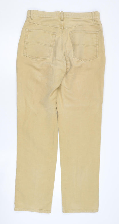 Racing Green Women's Beige Straight Jeans Size 32