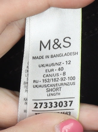 Womens UK Size 12 Marks and Spencer Slim Fit Jegging Black Jeans