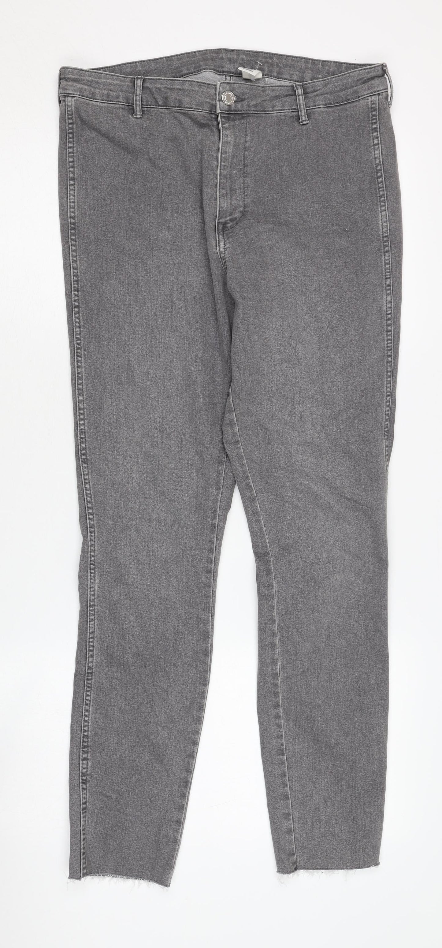 H & M Women’s Grey Skinny High Waist Jeans Size 32