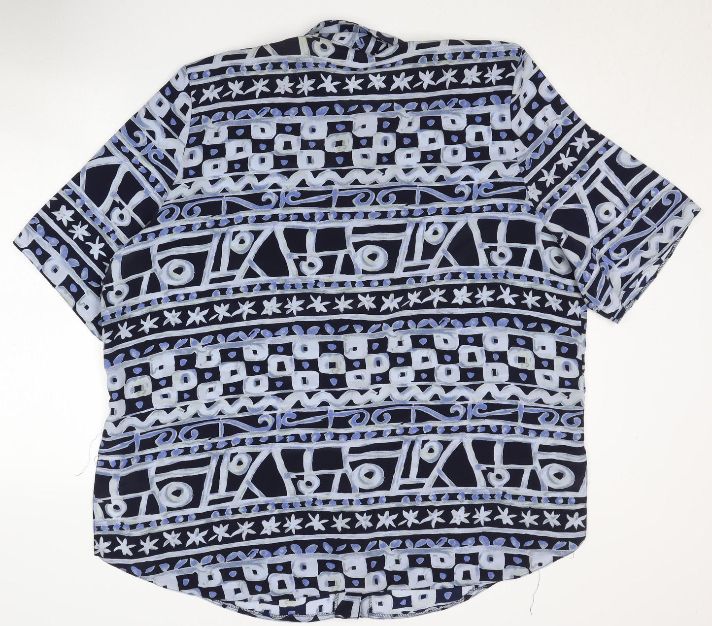 C&A Women's Blue Geometric Blouse Size 20