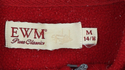 Womens UK Size M EWM Red Basic Jacket