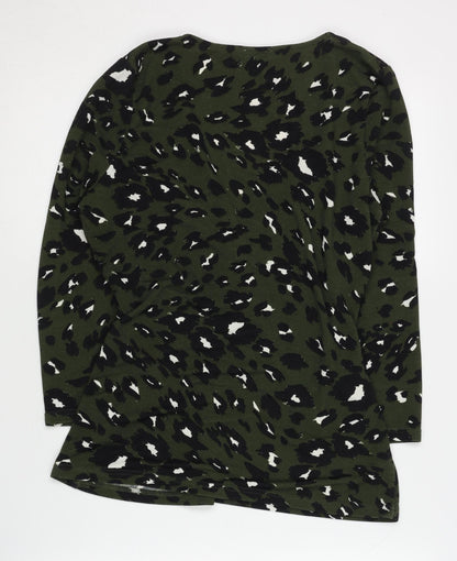 Womens UK Size 14 Sonder Studio Green Wrap Blouse