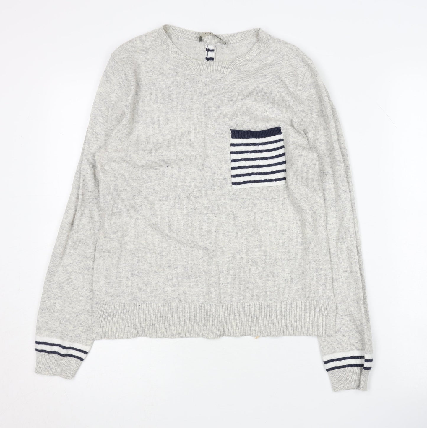Womens UK Size M Oasis Grey Pullover Jumper