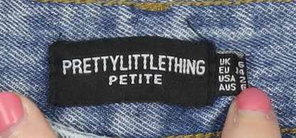 PrettyLittleThing Women's Blue Petite Distressed Jeans